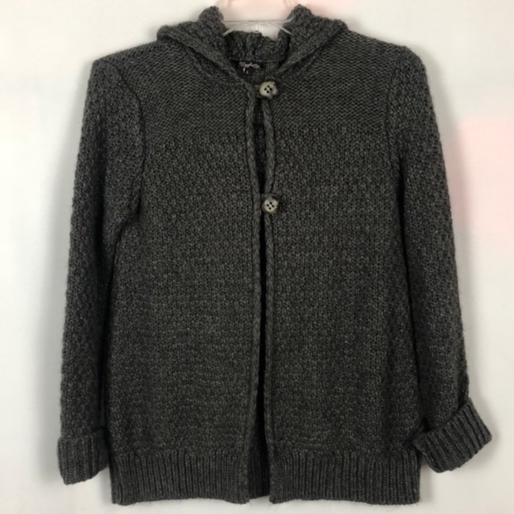 Elisabetta Wool Hooded Cardigan